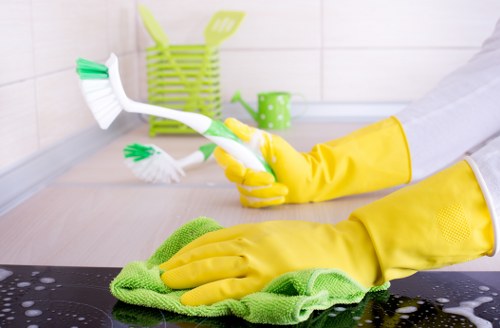 Move out cleaning for a commercial space in NW5 before handover