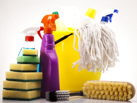 Deep cleaning a kitchen hard floor in a NW5 property